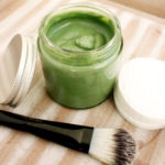 detoxikační pleťová maska ze zelených superpotravin diy